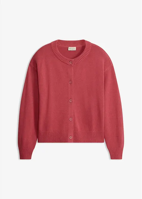 Kort cardigan i bomullsmiks, bonprix