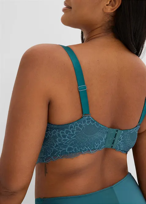 Minimizer-bralette uten b&oslash;yle med delikat blonde, bonprix