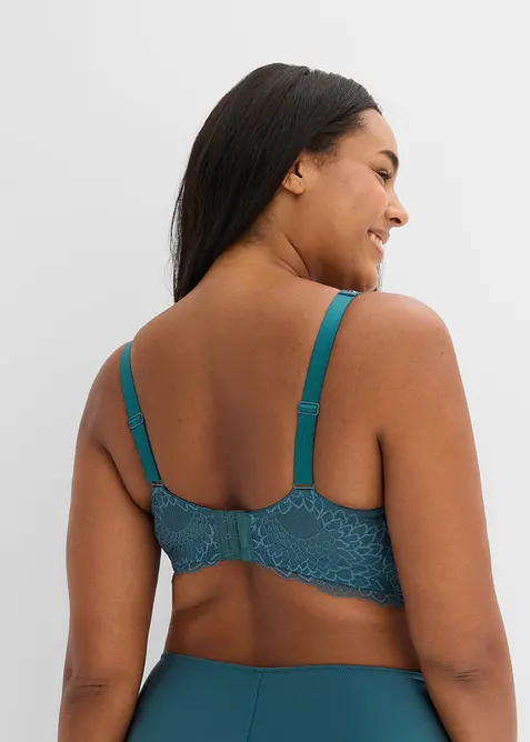 Minimizer-bralette uten b&oslash;yle med delikat blonde, bonprix