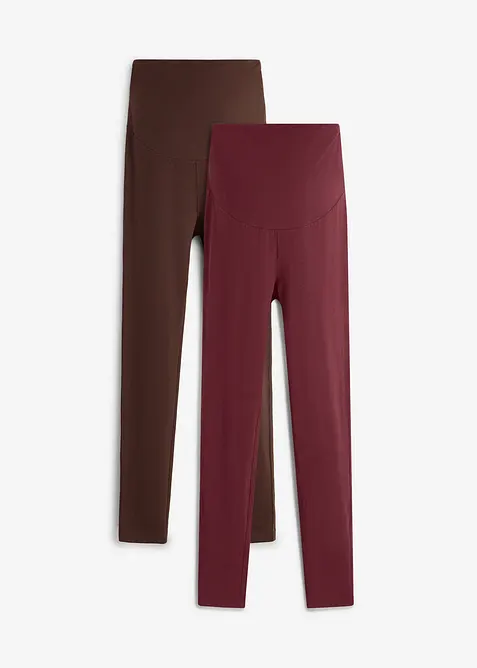 Mama leggings med &oslash;kologisk bomull (2-pack), bonprix