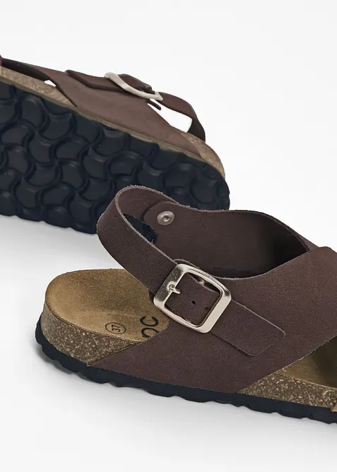 Sandaler i skinn, bonprix