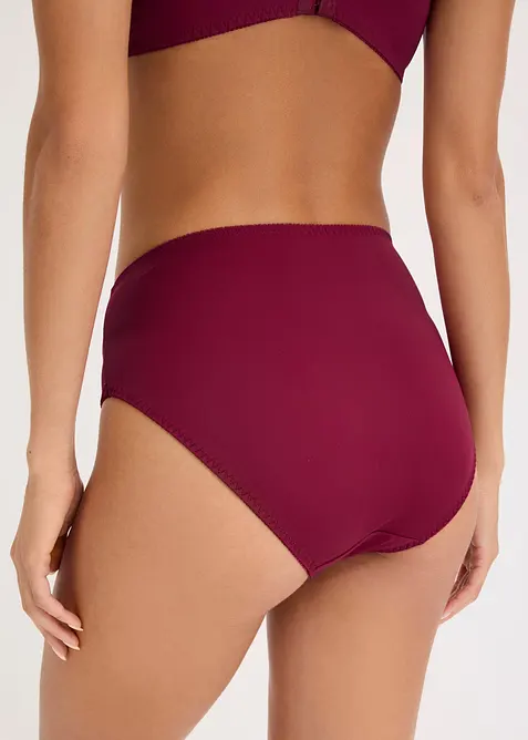 High waist truse med nydelig broderi, bonprix