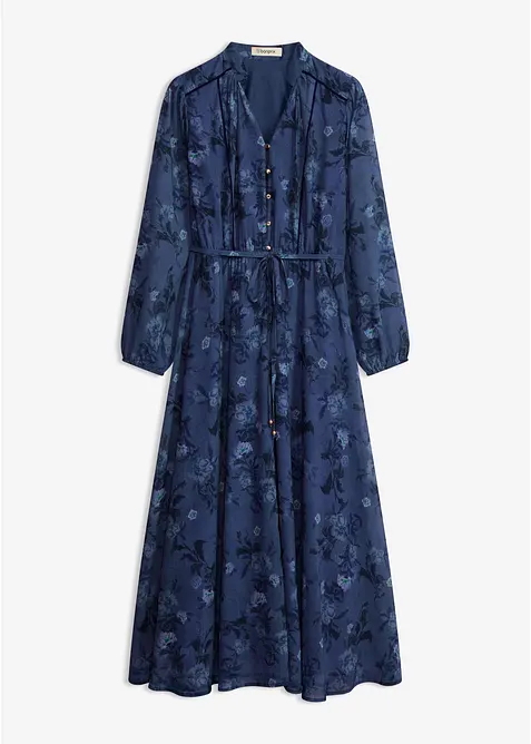 Midi chiffonkjole, bonprix