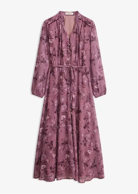 Midi chiffonkjole, bonprix