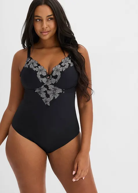 Spilel&oslash;s, strong shape body uten spiler med broderi, bonprix