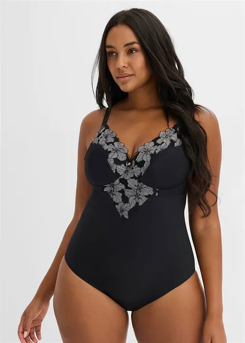 Spilel&oslash;s, strong shape body uten spiler med broderi, bonprix