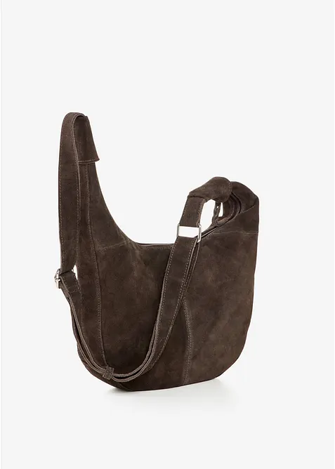 Skulderveske i semsket skinn, bonprix