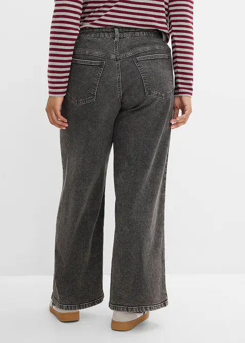 Wide Leg-jeans Mid Waist, bonprix