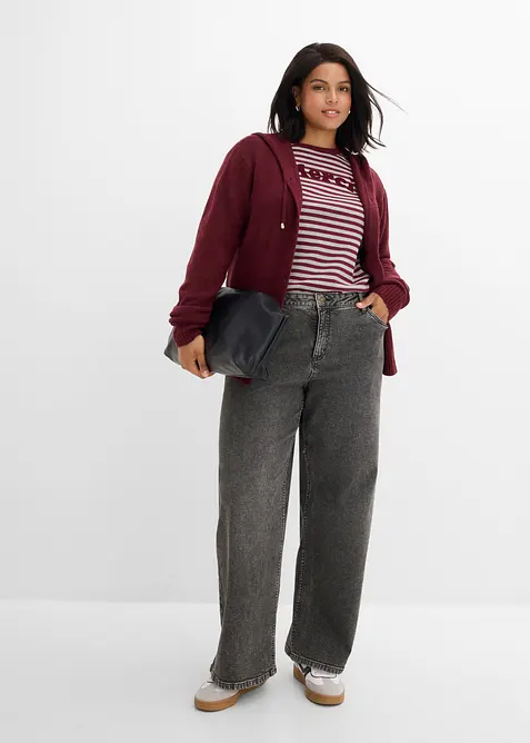 Wide Leg-jeans Mid Waist, bonprix
