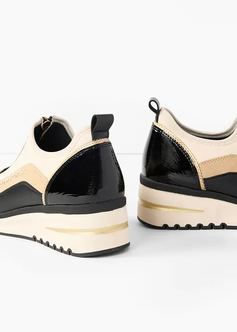 Sneakers med glidel&aring;s fra Marco Tozzi, Marco Tozzi