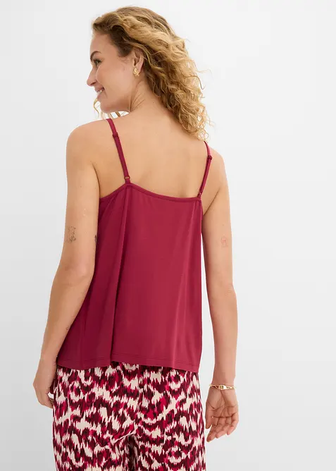 Singlet i lett lyocellmiks med spagettistropper, bonprix