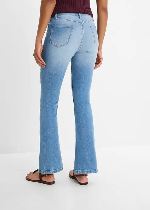 Bootcut jeans high waist, komfort stretch, bonprix