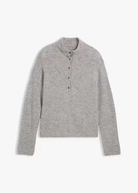 Oversized ullgenser med alpakka, bonprix