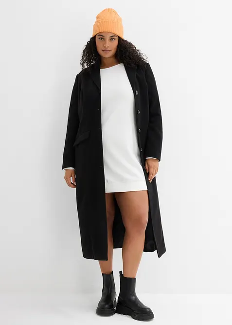 Sweatshirtkjole i myk frott&egrave;, bonprix