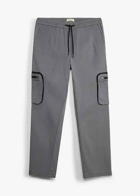 Regular fit cargobukse, straight, bonprix
