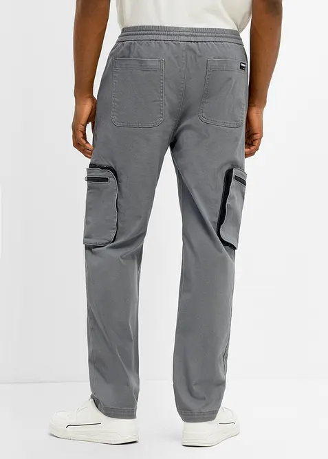 Regular fit cargobukse, straight, bonprix