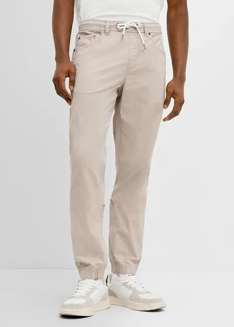 Regular Fit slip on-bukse, Tapered, bonprix