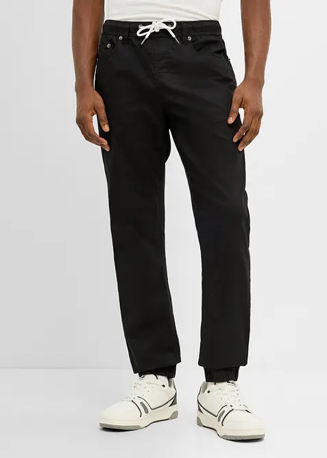 Regular Fit slip on-bukse, Tapered, bonprix