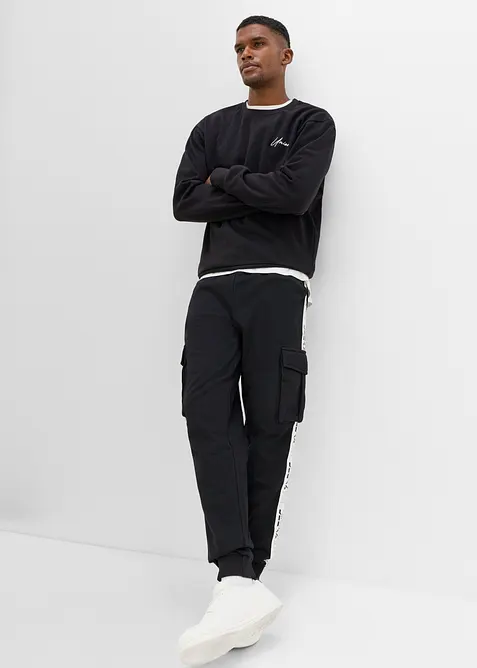 Sweatshirt i 100% &oslash;kologisk bomull, loose fit, bonprix