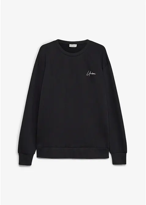 Sweatshirt i 100% &oslash;kologisk bomull, loose fit, bonprix