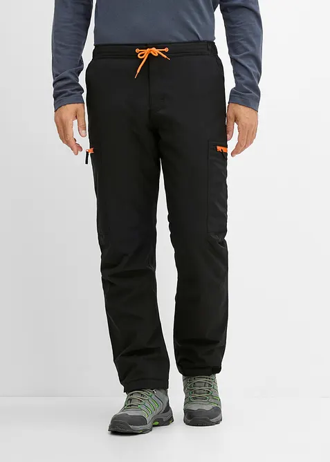 Relaxed Fit-cargo-funksjonsbukse med varmt f&ocirc;r, vanntett, bonprix