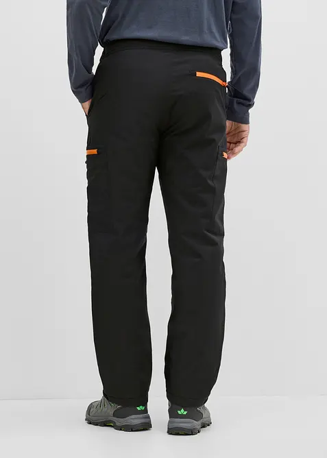Relaxed Fit-cargo-funksjonsbukse med varmt f&ocirc;r, vanntett, bonprix