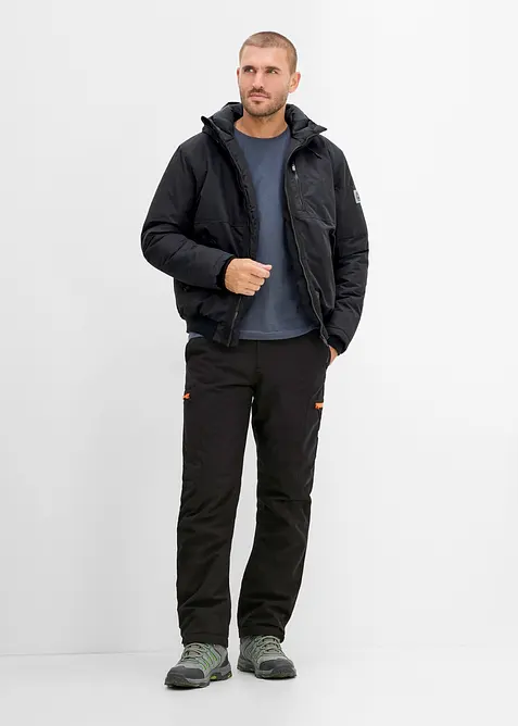 Relaxed Fit-cargo-funksjonsbukse med varmt f&ocirc;r, vanntett, bonprix