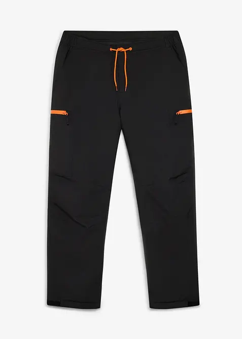 Relaxed Fit-cargo-funksjonsbukse med varmt f&ocirc;r, vanntett, bonprix