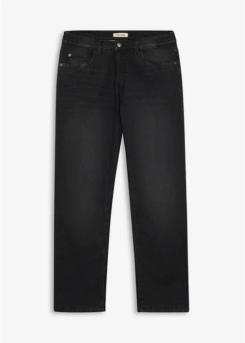 Varmende, relaxed fit jeans med komfortlinning, straight, bonprix
