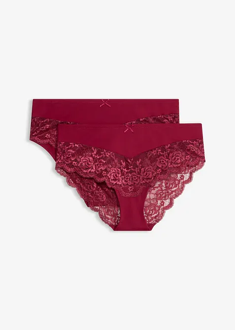 Truse med h&oslash;y midje (2-pack), bonprix