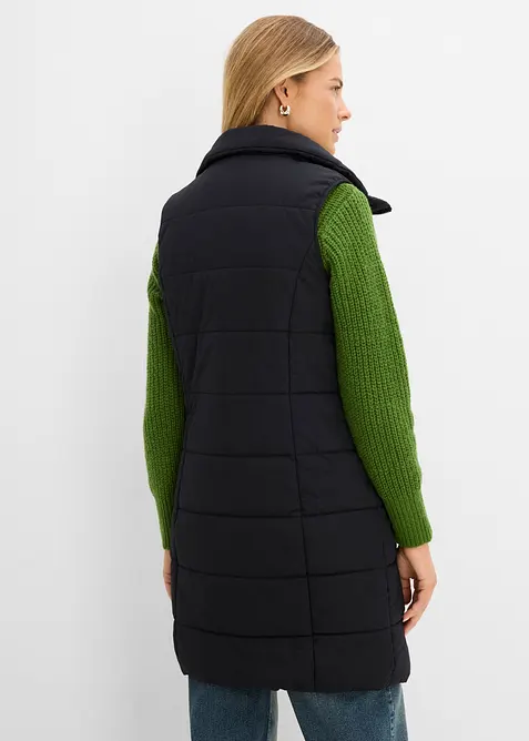 Lang vest med st&aring;krage, bonprix