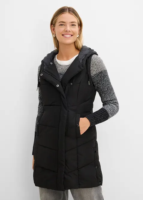 Vattert vest av resirkulert polyester, bonprix