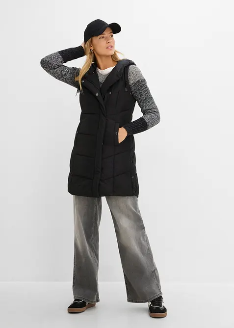 Vattert vest av resirkulert polyester, bonprix
