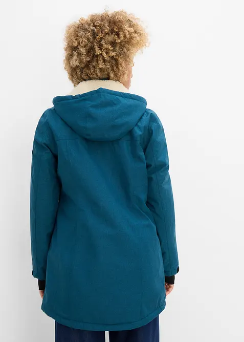 Lang, vanntett funksjonsjakke med pil&eacute;fleece, bonprix