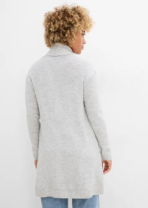 Lang cardigan med sjalskrage, bonprix