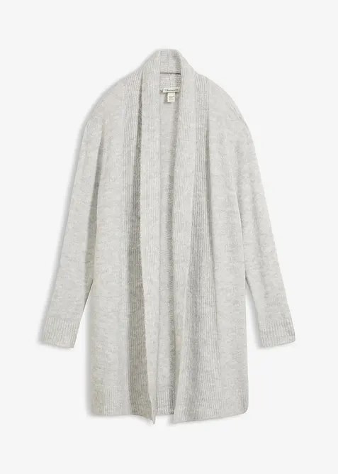 Lang cardigan med sjalskrage, bonprix
