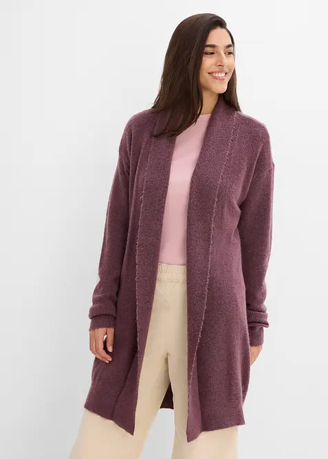 Lang cardigan med sjalskrage, bonprix