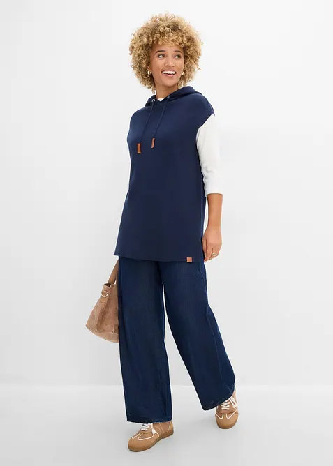 Vest med hette, oversized, bonprix