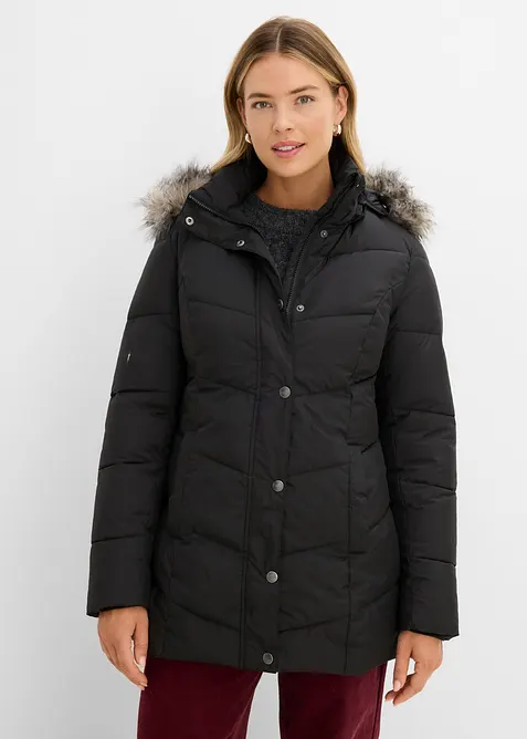 Vattert jakke med avtakbar hette, bonprix