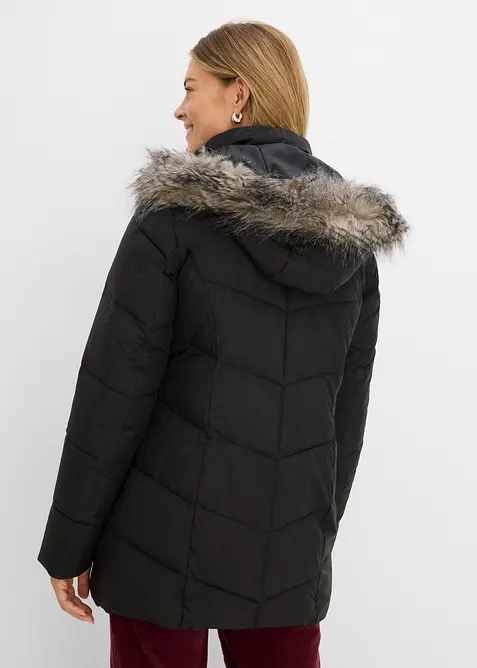 Vattert jakke med avtakbar hette, bonprix