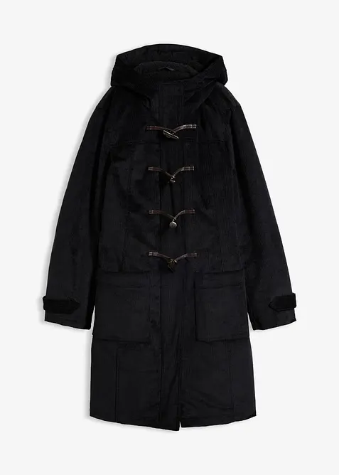 F&ocirc;ret duffelcoat i kordfl&oslash;yel, bonprix