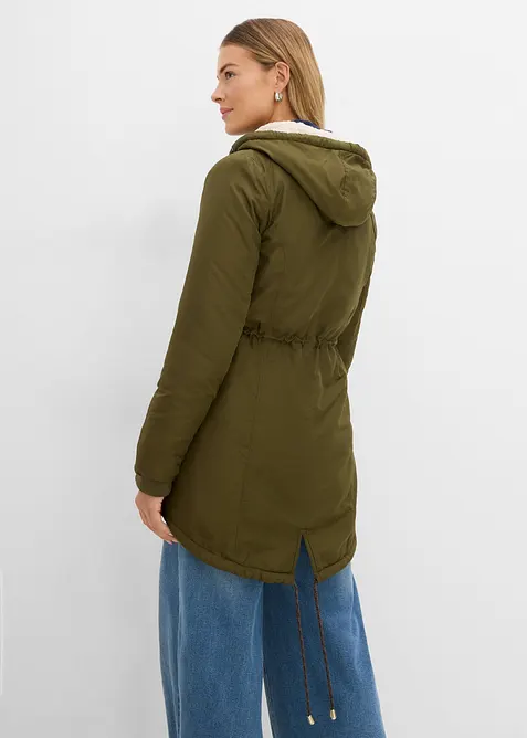 Parkas med pilefleece, bonprix