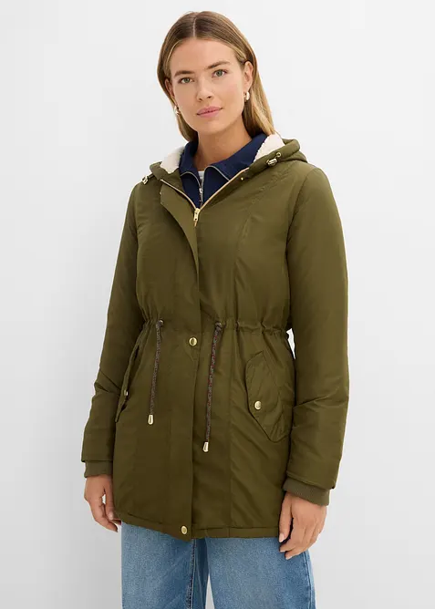 Parkas med pilefleece, bonprix