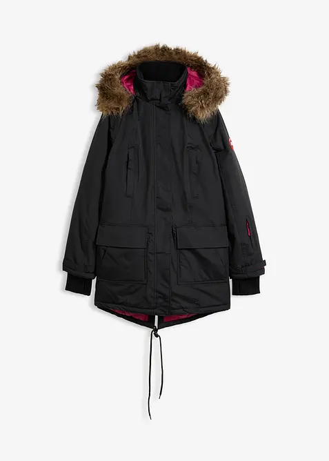 Vattert parkas i vanntett materiale, bonprix