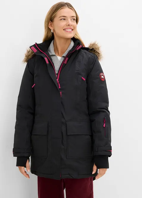 Vattert parkas i vanntett materiale, bonprix