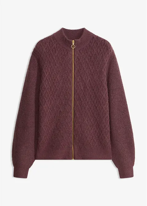 Kabelstrikket cardigan, bonprix