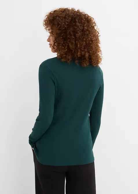 Ribbet topp i 100% &oslash;kologisk bomull (6-pack), bonprix
