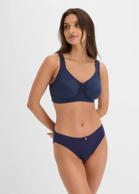 BH uten spiler med &oslash;kologisk bomull (2-pack), bonprix