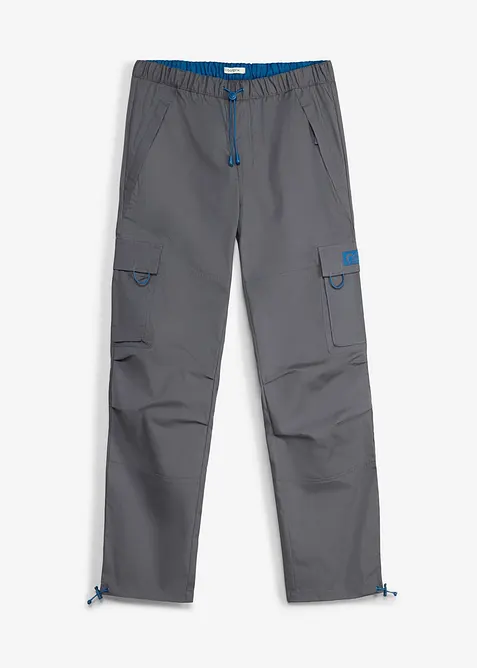 Relaxed fit-pull on-cargobukse, Straight, bonprix