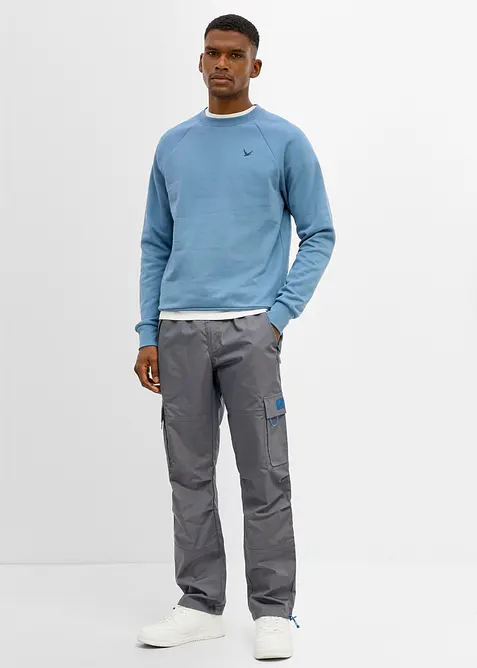 Relaxed fit-pull on-cargobukse, Straight, bonprix